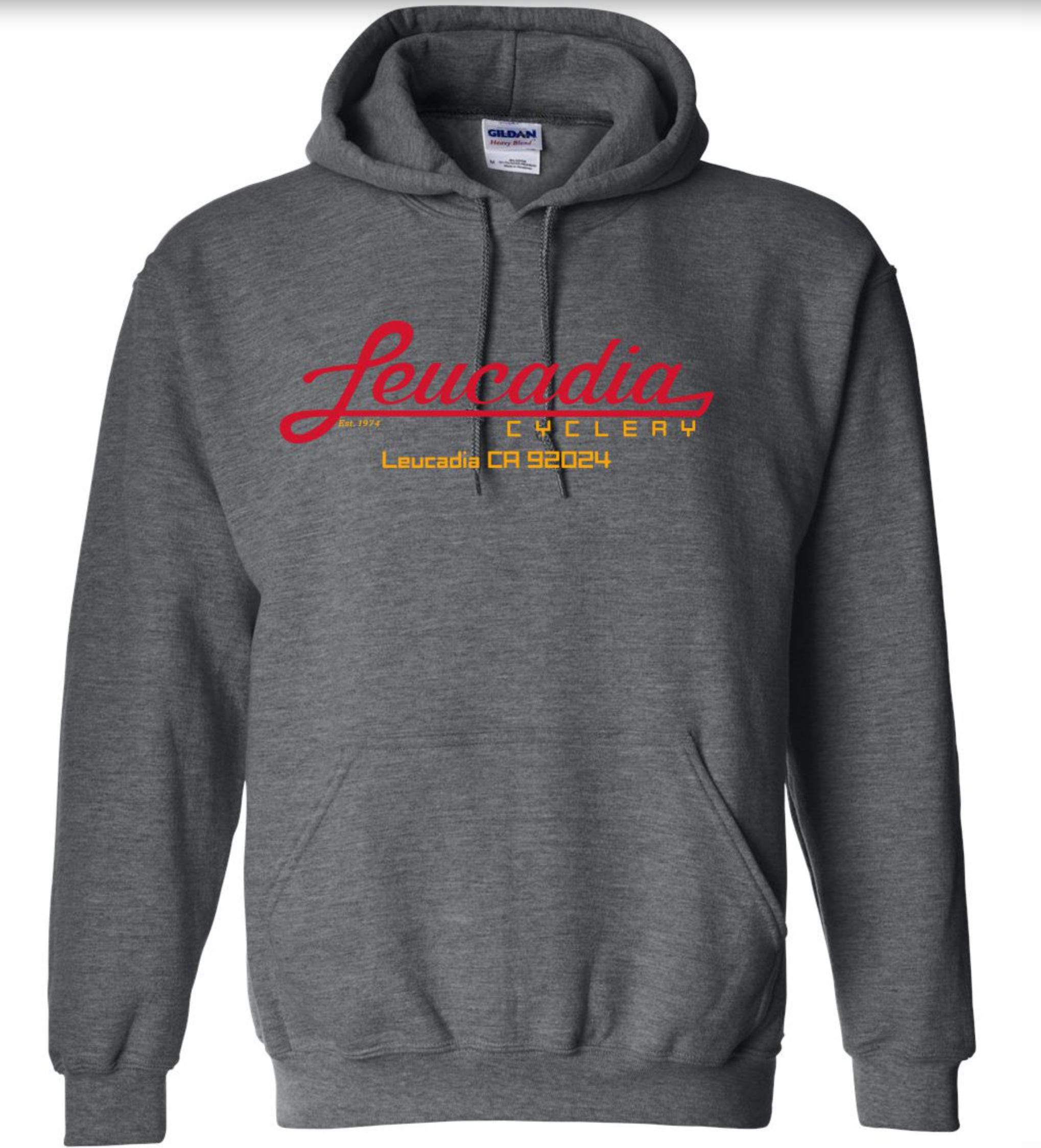 Leucadia Cyclery Heritage Hoodie in Gray