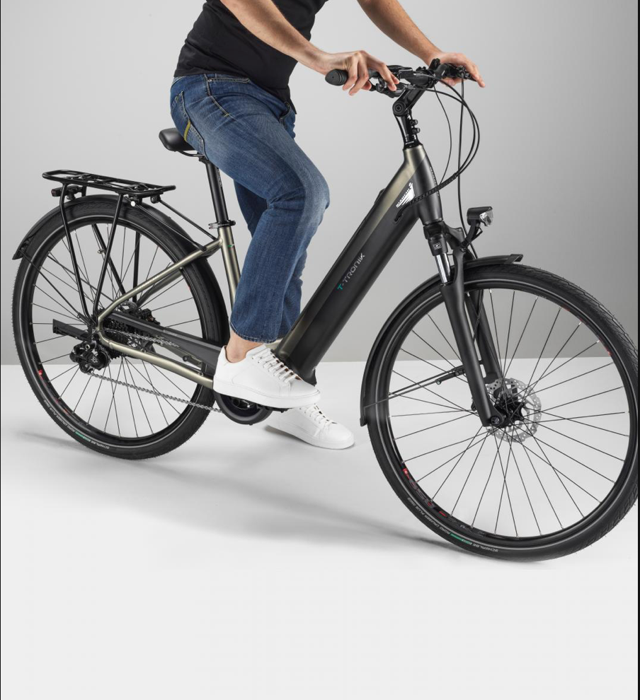 Rider on the Bianchi T-TRONIK E-Bike