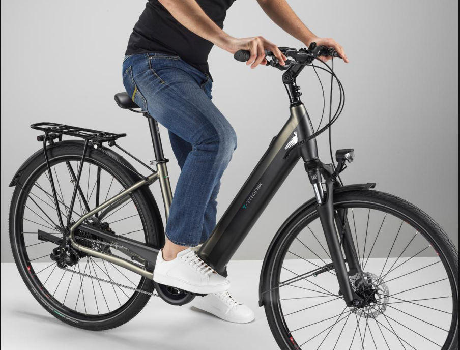 Rider on the Bianchi T-TRONIK E-Bike