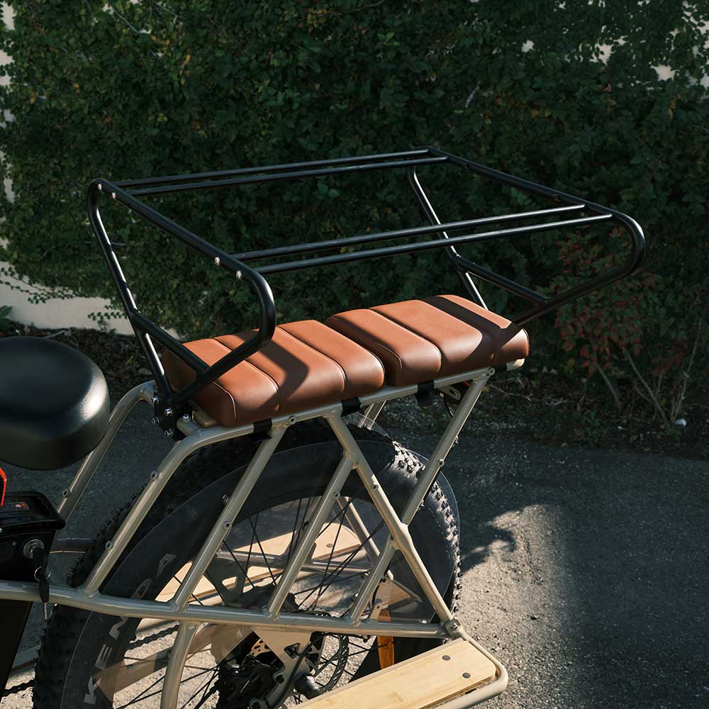 Murf Cargo Seat Pad on a Murf E-Bike