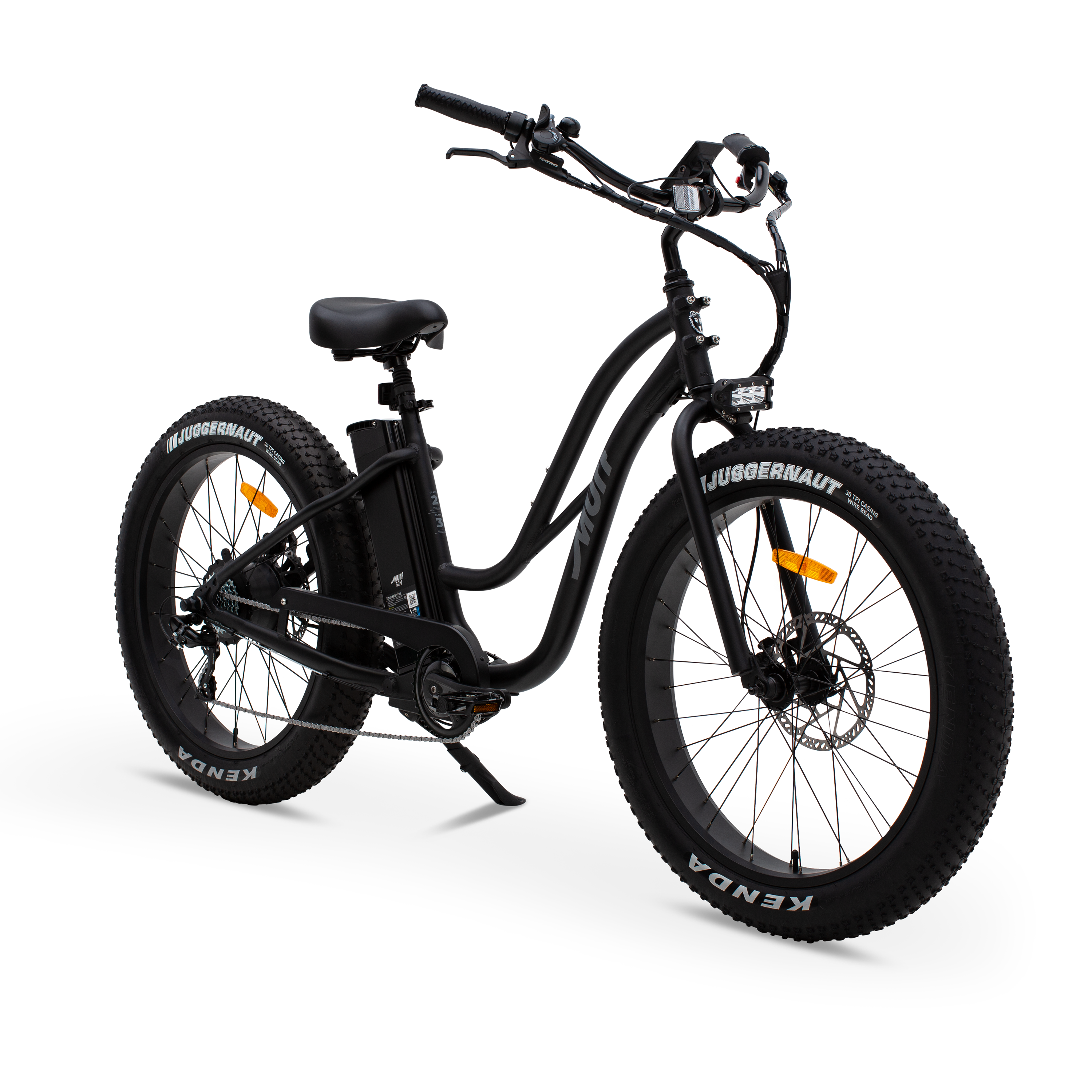 The Fat Murf Step-Thru E-Bike in Obsidian Black 