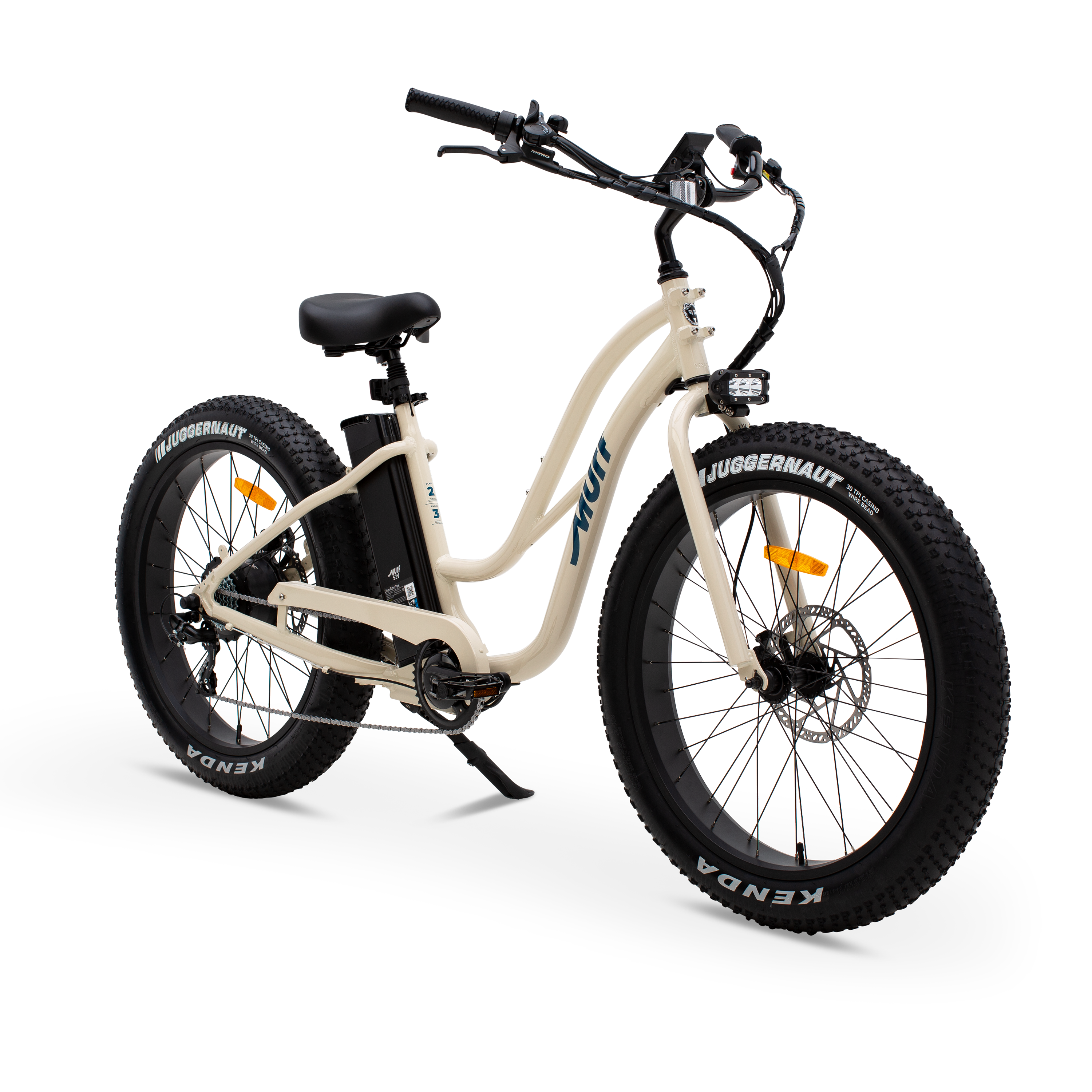 The Fat Murf Step-Thru E-Bike in Bone