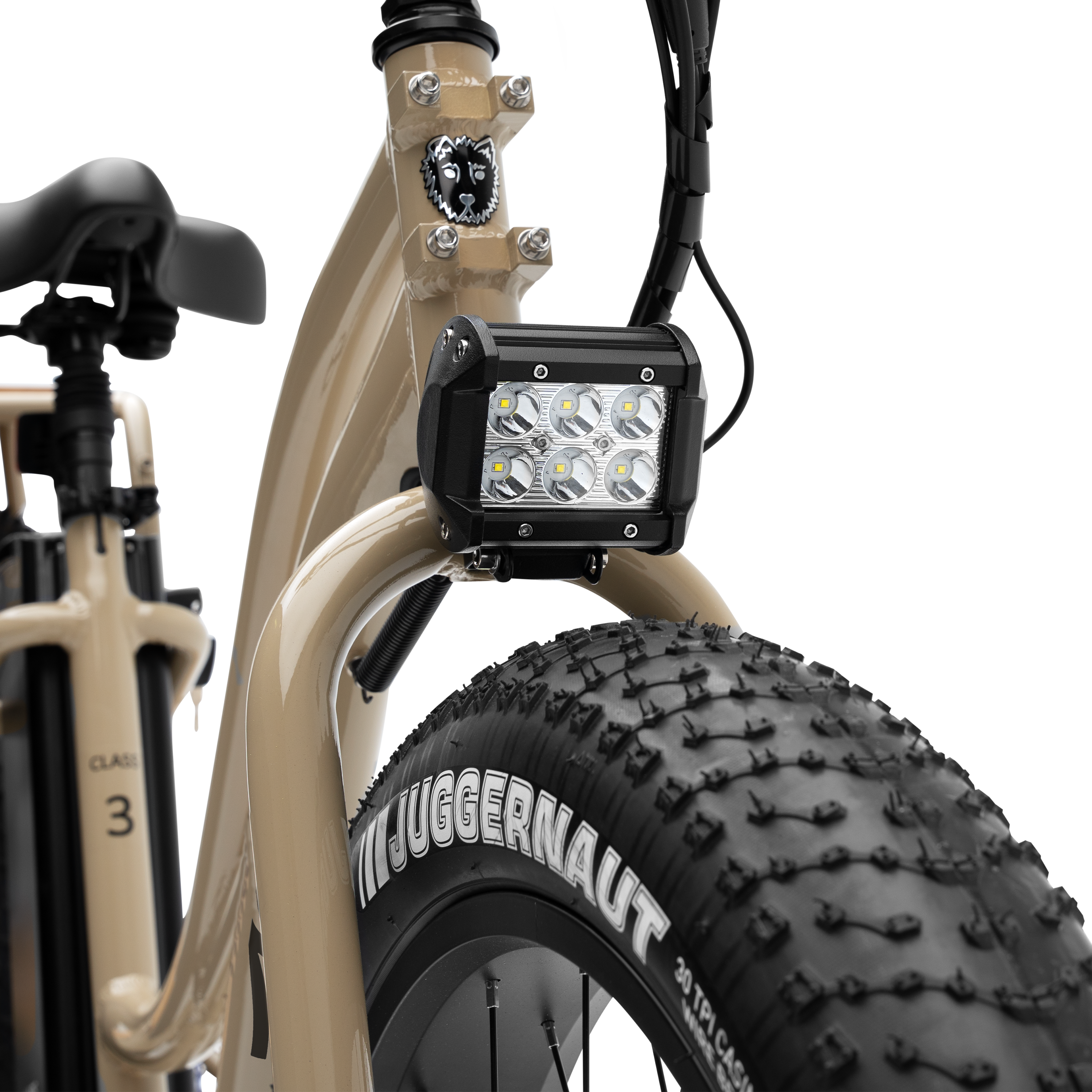 Headlight on the Murf Alpha Cargo E-Bike