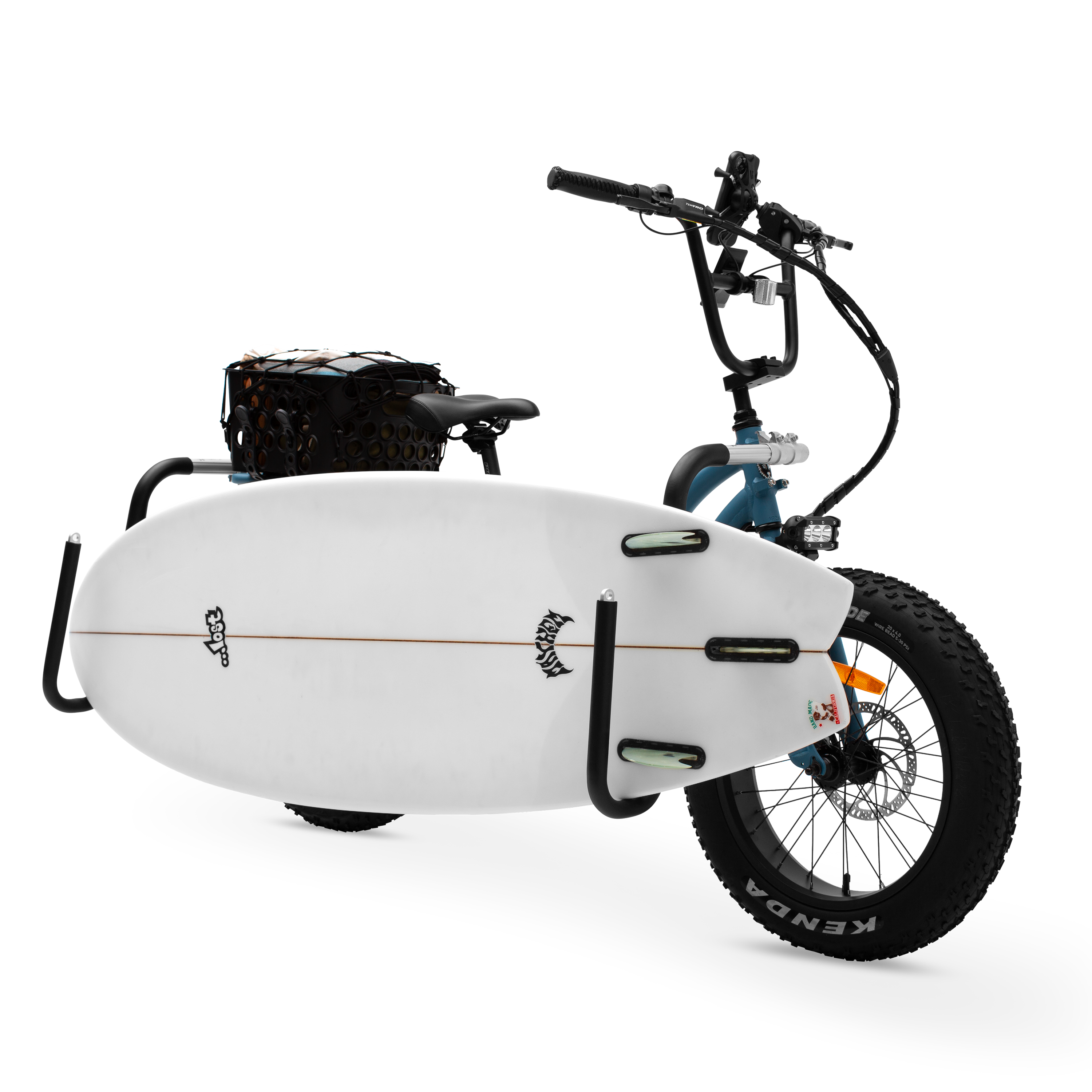The Higgs Step-Through with a Surf Rack