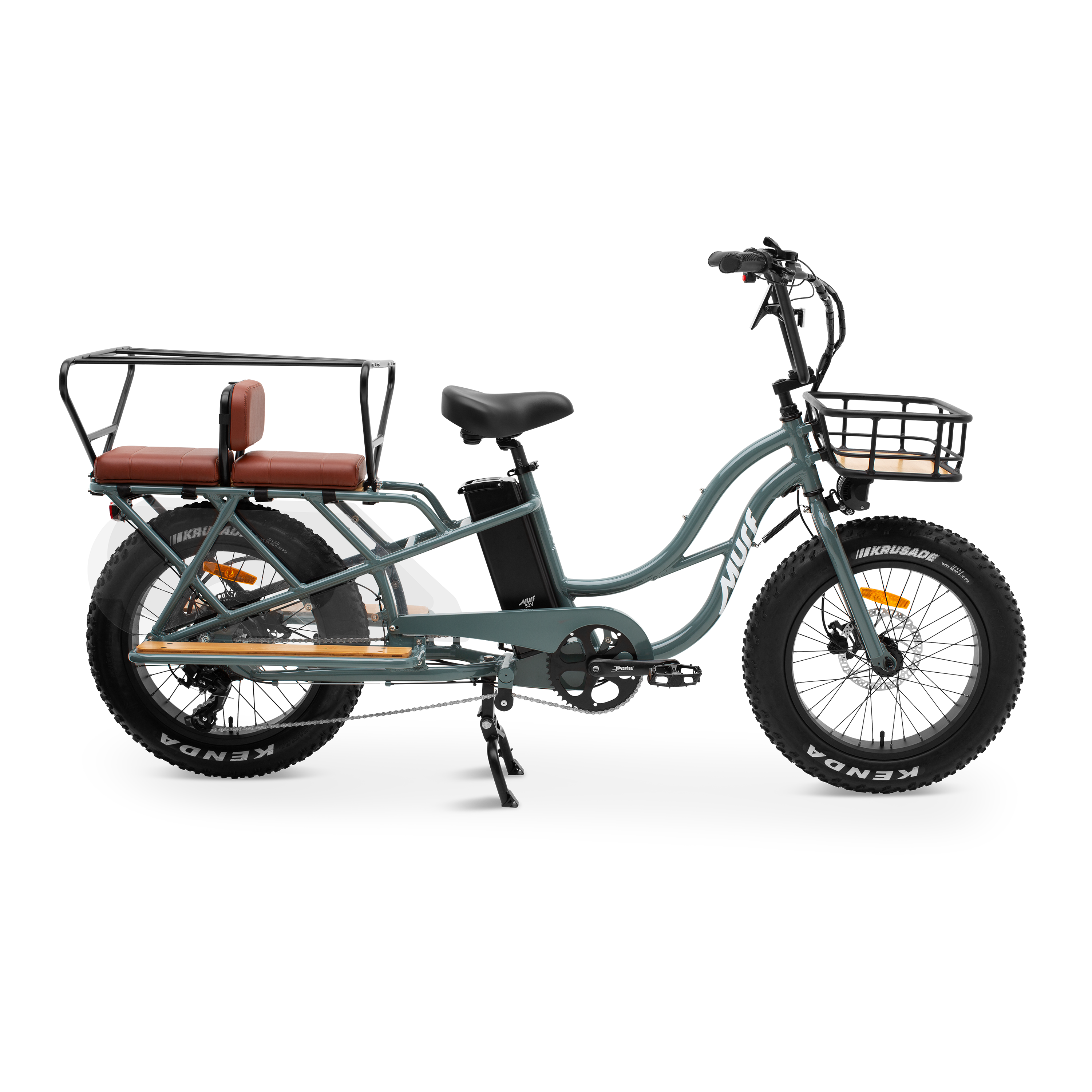 Higgs Cargo E-Bike with Cargo Backrest and Seat
