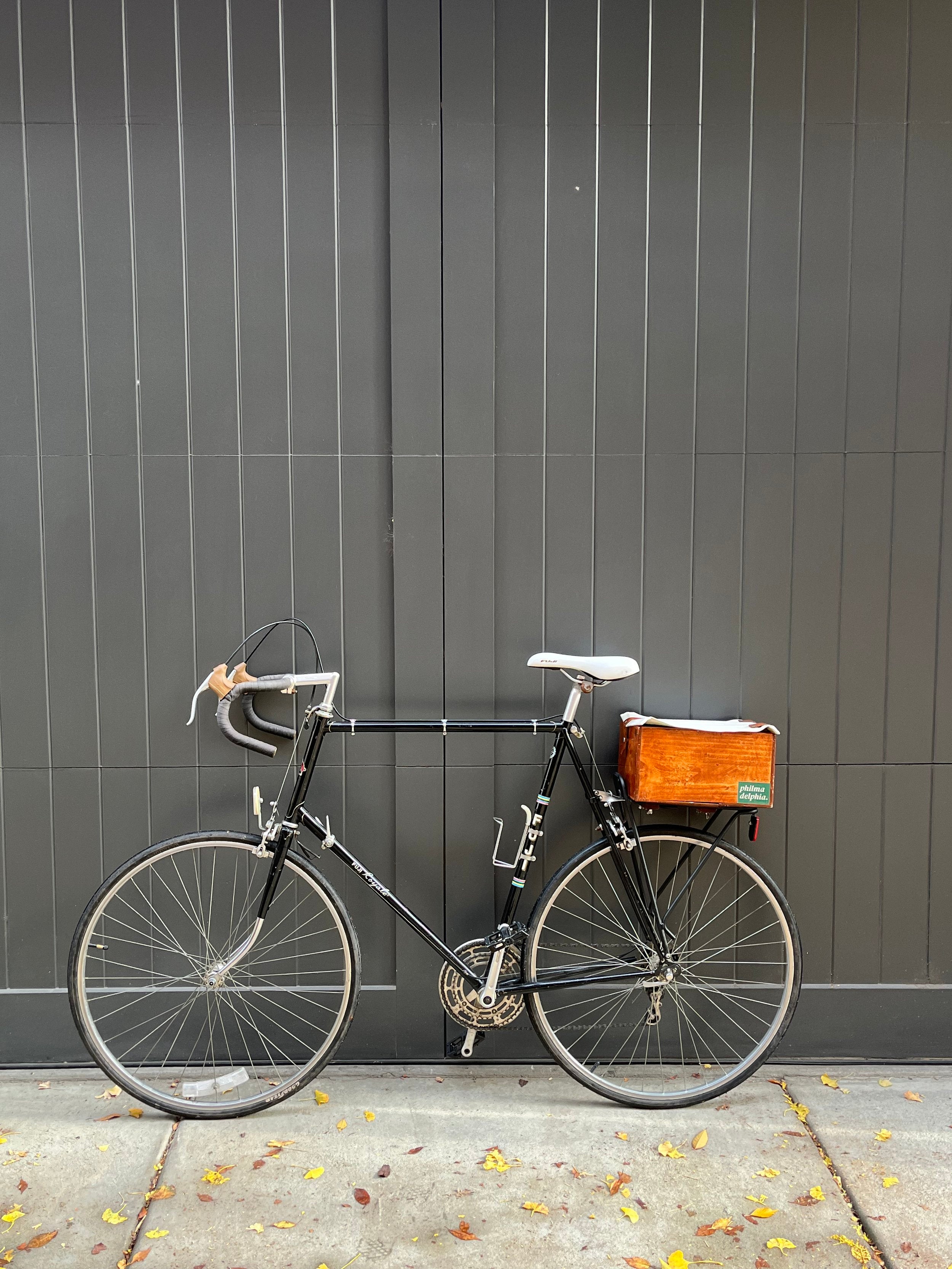 Bike with a Pennypack bike crate