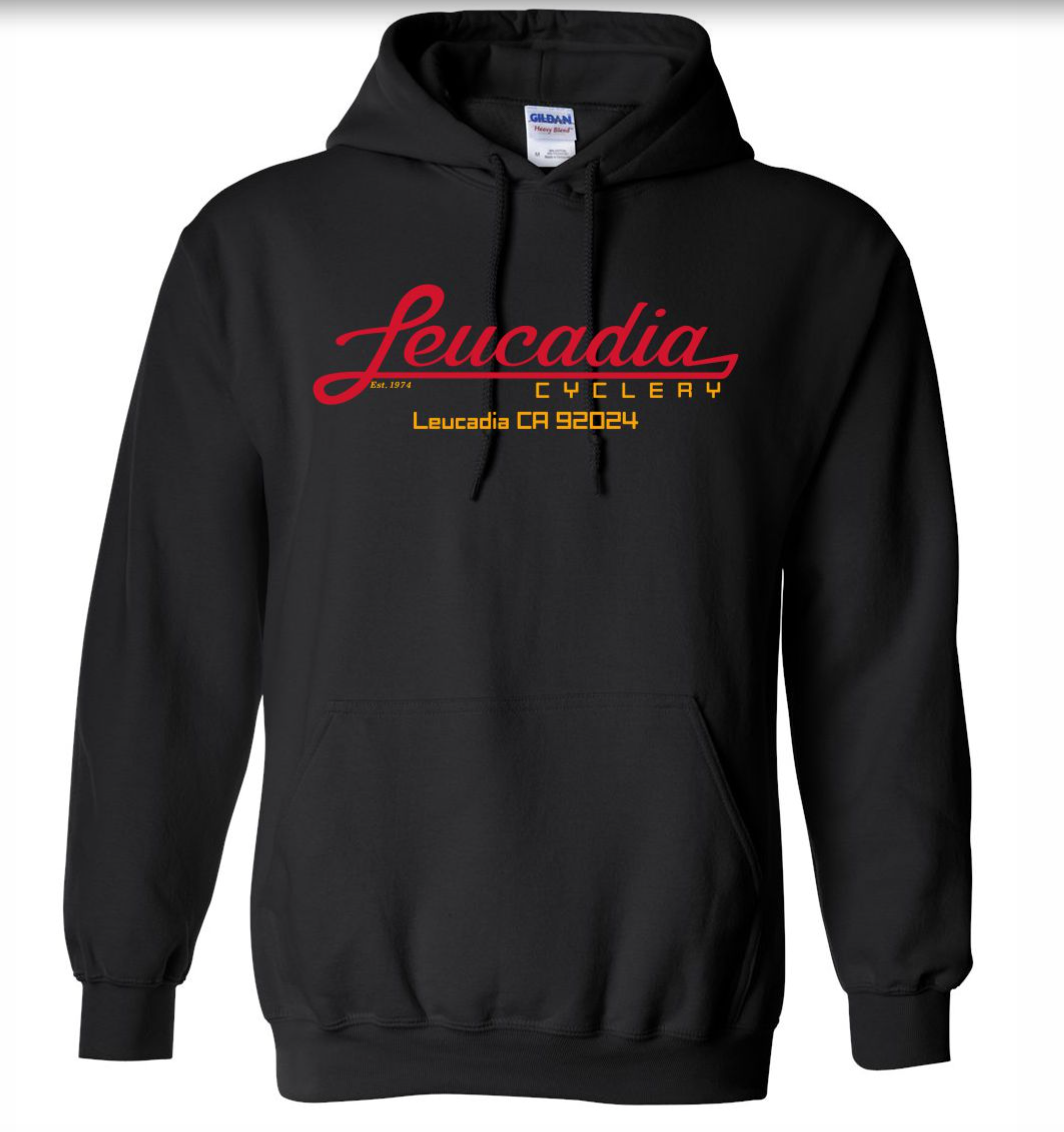 Leucadia Cyclery Heritage Hoodie in Black