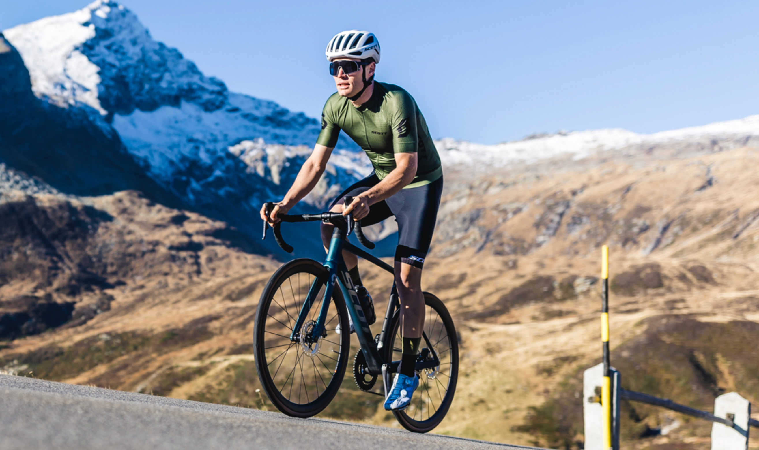 Cyclist on a Scott Bike