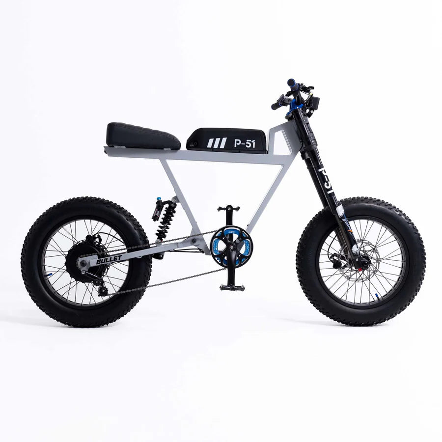 Side View of the P-51 The Bullet - Gen 3 in Stealth Gray